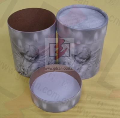 China Sealing Cylinder Food Packaging Tubes Cardboard Gift Box Soy Ink Print for sale