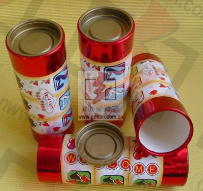 China Recycle Paper Canister Packaging / Round Gift Boxes With Lids for sale