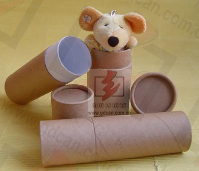 China Luxury Kraft Paper Cans Packaging Wine Bottle Presentation Box for sale