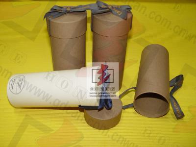 China Presentation Wine Gift Tube Cylindrical Matt Lamination for Whisky for sale