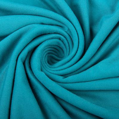 China Stretch Polyester Spandex DTY 2 Sides Brush Plain Jersey Fabric for sale