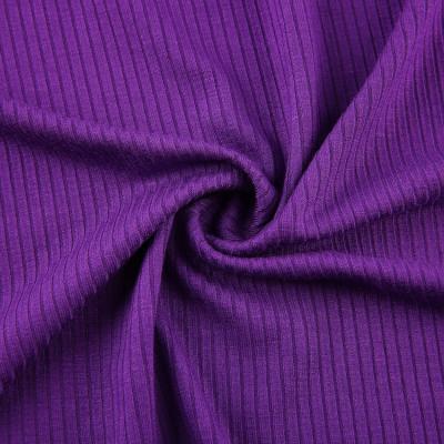 China Stretch 30S Knit Rayon Spandex Soft Plain Dyed Jersey Rib Knit Fabric For Apparel for sale