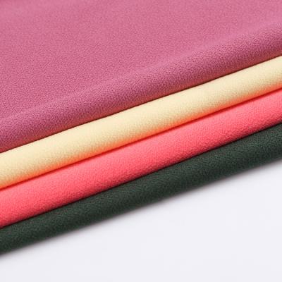 China Double faced knitted crepe spandex100%polyester fabric for uniform wear for sale