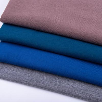 China Stretch Knitted Viscous Polyester Spandex French Terry Fabric for sale