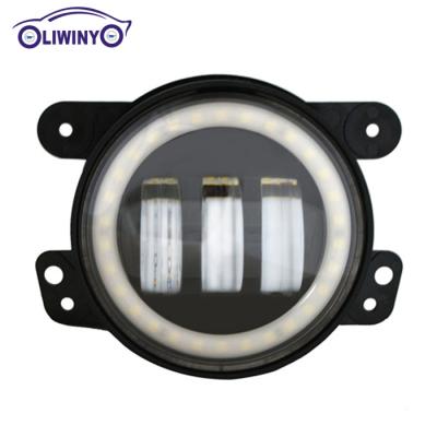 China 12v liwiny 24v 4inch led car work light 30w 1440lm led fog lamps with 4inch DRL for sale