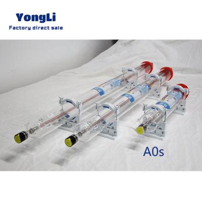 China Garment Shop Yongli A0s Short Tube 30w CO2 Laser Tube For Cutting Engraving Machine for sale