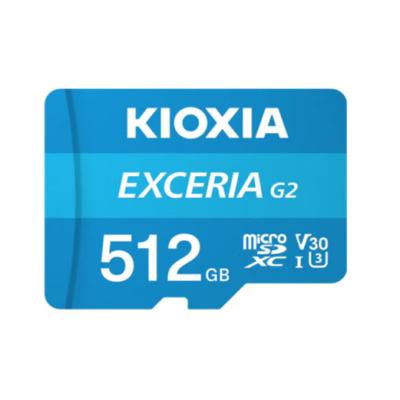 China Plastic 100% New Original Kioxia 32gb 64gb 128gb 256gb 512gb Exceria G2 Micro TF SD U3 C10 Flash Memory Card for Phone for sale