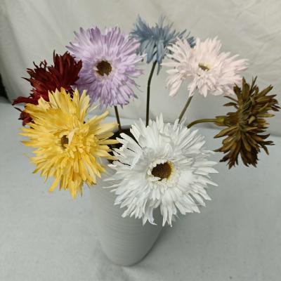 China Daisy Bridal Bouquet Wedding Events Simple Main Decorative Flower Artificial Flower Wedding Party Decoration Silk Cloth Chrysanthemum for sale