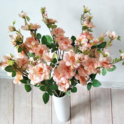 China Wholesale Home Decoration Small Rose Artificial Flowers 7 Branch Wedding Party Living Room Hotel Wedding Decoration New Manufacturers for sale