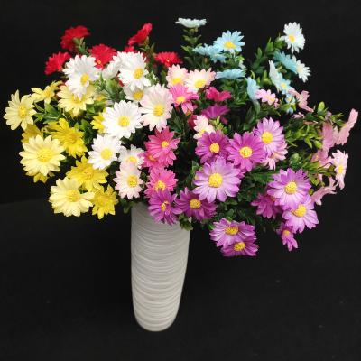 China Multicolor Daisy Crystal Chrysanthemum Bouquet Home Photography Prop Green Plant Wall Fence Artificial Flowers Daisy Crystal Multicolor Chrysanthemum Bouquet Prop Green Plant Wall Fence for Wedding Decor for sale