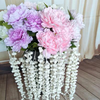 China Wedding Home Decoration Party Artificial Lover's Teardrop Cane Flower Bouquet Artificial Flower Vine Living Room Wall Succulent Plant Decoration for sale