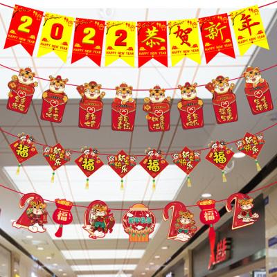 China Tiger Chinese New Year's Day 2022 Wedding Party Spring Festival Decoration Pendant Home Decoration for sale