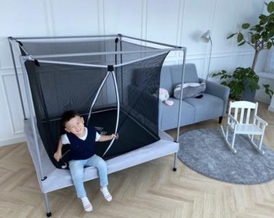 China Without high quality new indoor children's square trampoline protective net factory direct sales for sale