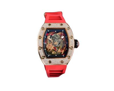 China RICHARDS Alarm Stainless Steel High Quality Japanese Skeleton Automatic Mechanical Watch Movement Luxury Men's Watches for sale