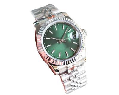 China Power Reserve Green Dial Mens Watch Top Brand RLX 904L Stainless Steel Luxury Mechanical Replica Sapphire Glass Watches for sale