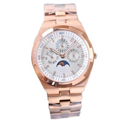 China Waterproof Fashion Power Reserve Date Business Automatic Watch VC Chronograph Customized Custom Watches for sale