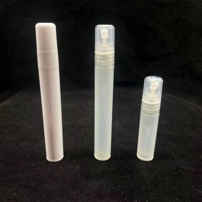 China Convenient Personal Care 5ml 10ml Pen Shape Plastic Perfume Bottle With Pump Sprayer for sale