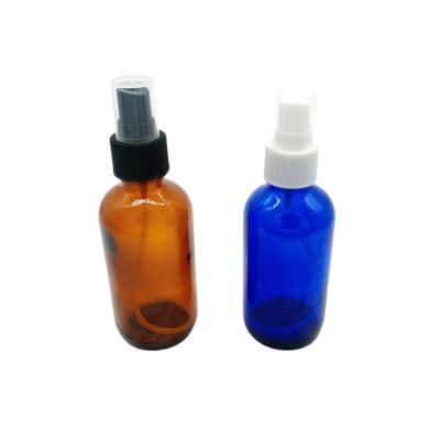 China Personal care factory direct hot sale 5ml 10ml 15ml 20ml 30ml 50ml 100ml amber/essential oil blue round /green glass bottle for spray for sale