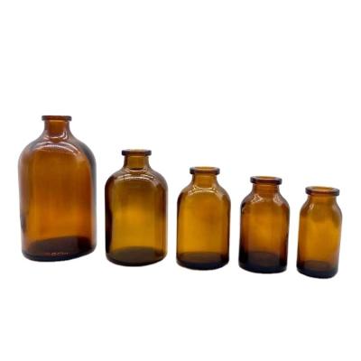 China Oral Liquid Factory Wholesale Glass Bottle Amber And Clear Molded Injection Vial For Antibiotics for sale