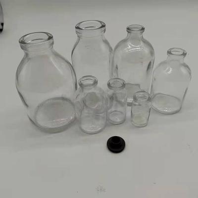 China Syrup Factory Sale 7ml 10ml 15ml 20ml 30ml 50ml 100ml Clear Molded Injection Vials For Antibiotics for sale