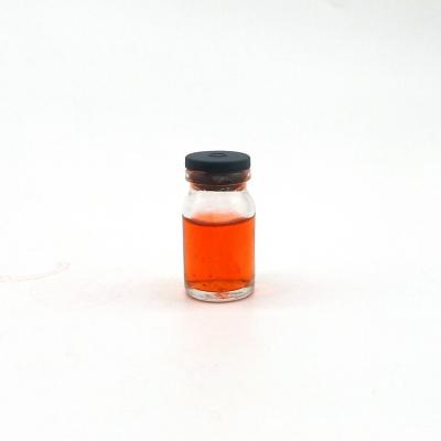 China Personal Care Hot Sale 5ml Mini Glass Colorful Vial Jars Bottles With Cork Or Rubber Stopper for sale