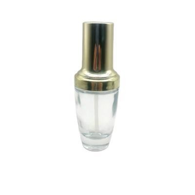 China New Design 30ml Small Glass Personal Care Bottle Black Perfume Bottle With Cap for sale