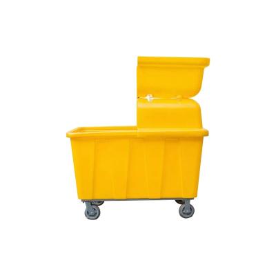 China Wholesale high quality laundry hotel hospital factory square recycling storage cart suitable for factory storage mobile for sale