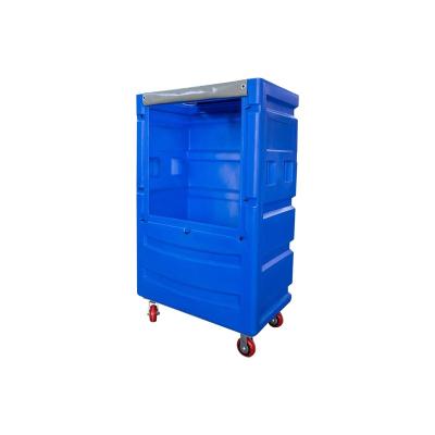 China High Quality China Manufacture Factory Hotel Hospital Laundry Carrying Storage Plastic Trolley For Hotel Hospital Laundry Recycle Clothes for sale