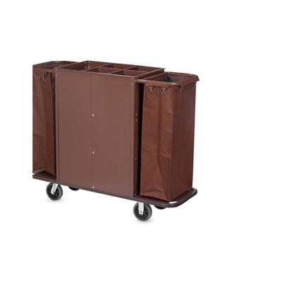 China High Quality 2022 Laundry Hotel Hospital Double Sided 1mm With 6' Wheels German Supplies Recycling Utility Cart For Guest Room for sale