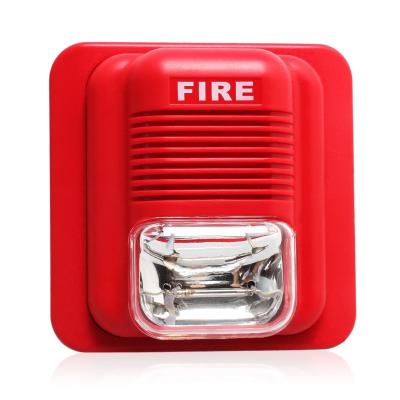 China 12-years Factory DC12/24V conventional Fire Alarm Siren 60μAn Standby Current With Red Flesh for sale