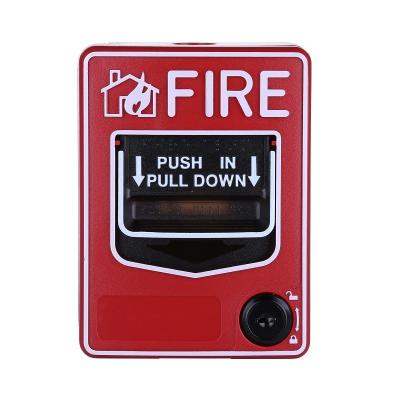 China 12 Years Factory Resettable Fire Manual Call Point Pull Station 10~30mA Alarm Current 2 Years Warranty for sale