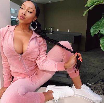 China 2021 new arrival good quality women outfits QUICK DRY velor 2 pieces set women two pieces tracksuits for sale