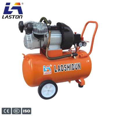 China OIL-LESS V Type Pump Head 356L/MIN 50L Double Piston Air Compressor for sale