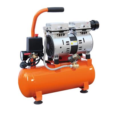 China OIL-LESS 560W Silent Air-Compressor 8 Bar 9L Piston Oilless Air Compressor for sale