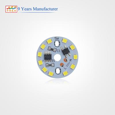 China Copper PCT & Alloy DOB AC220V 5W SMD light source for led bulb down light driver on board smd 5730 ac led module smd2835 for sale