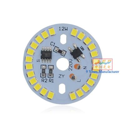 China Copper PCT & 12W Alloy DOB 220VAC For Led Bulb /Down Light Driver On Board 2835 AC Led Module for sale