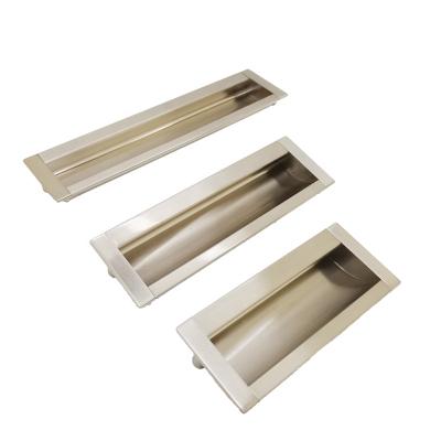 China Modern Minimalist Invisible Recessed Hidden Invisible Hidden Handle Wardrobe Door Drawer Handle Cabinet Door Handles for sale