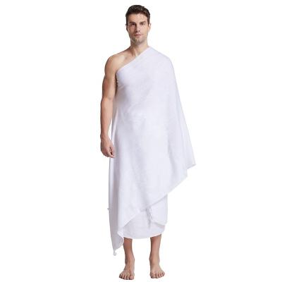 China Durable Ihram Polyester Islamic Muslim Umrah Ihram Hajj Towel for sale