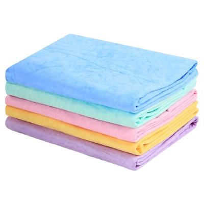 China Stocked pet towel made of PVA material is super absorbent bath cleaner for sale