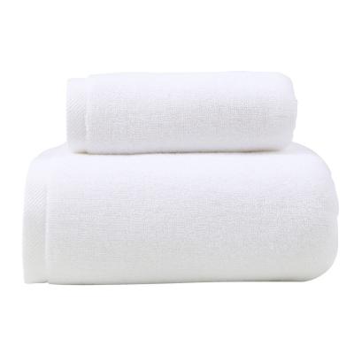 China 100% Cotton Thickened Water Absorption 100% Adult White Child Safe Cotton Bath Towel Hotel Bath Towel for sale