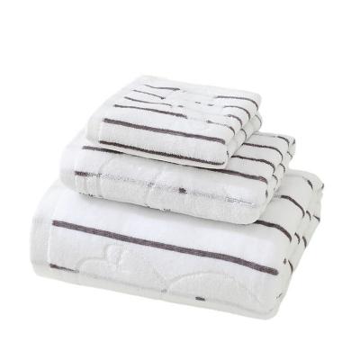 China 100% set, wholesale child safe luxury hotel cotton bath towel China cotton bath towel set for sale