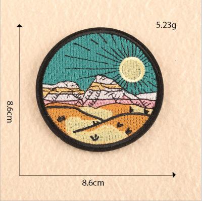 China 2021 hot sale cheap custom 3D garment clothing patch bag accessories patch hand embroidery patch for sale