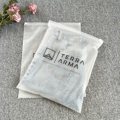 China Whole Custom CLOTHING Zip Lock Bags With Logo 30x40cm Clothing Tote PE Bag Printed Plastic T-shirt Hoodies Poly Bag for sale