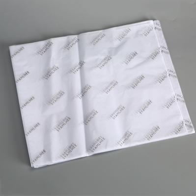 China Recyclable Custom Logo Printed Tissue Paper Wrapping Tissue Paper For Apparel Wrapping for sale