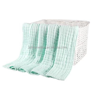 China Child Safe Towel Gauze Cover Bath Blanket 120*120cm 6 Layers Cotton Washed Muslim Cotton Gauze Towel for sale