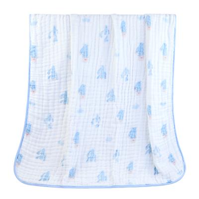 China Child Safe Cactus Printed Cotton Wholesale Extra Soft Custom Baby Wraps Muslin Cloth Blanket Size 39