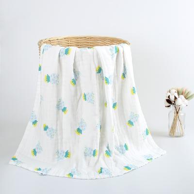 China Gauze Blanket Kid Safe High Quality 100% Cotton Large Square OEM Baby Bath Towel for sale