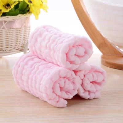 China Infant Baby Gauze Small Square Handkerchief Cotton Wholesale Child Safe Bubble Gauze Handkerchief 6 Layers for sale