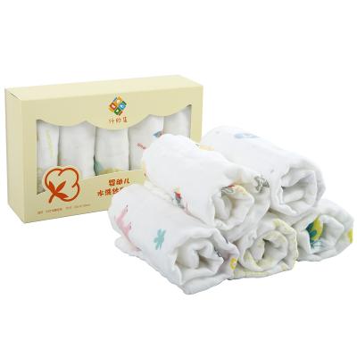 China Six-Layer Child Safe High Density Cotton Baby Gauze Soft Absorbent Towel For Kids for sale