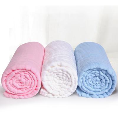 China Cheap Child Safe 100% Cotton Muslin Wrap 120*120cm Wrap Cover Towel For Baby for sale